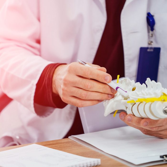 Discussing,Medical,Issues.,Spine,Fixation,Systems.,Spinal,Surgery